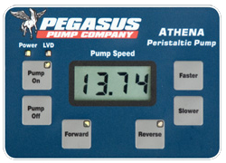 Pegasus Athena Peristaltic Pump Control Panel